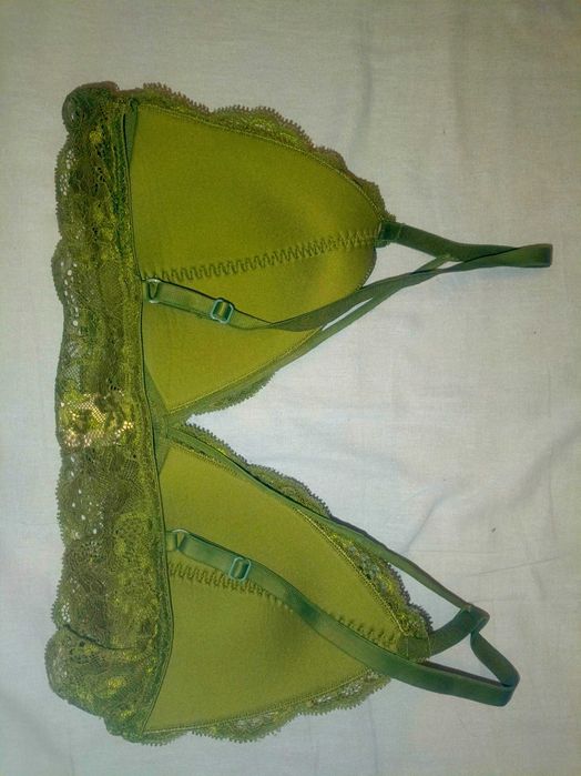 DeFacto FIT: Zielony stanik bez fiszbinów XL