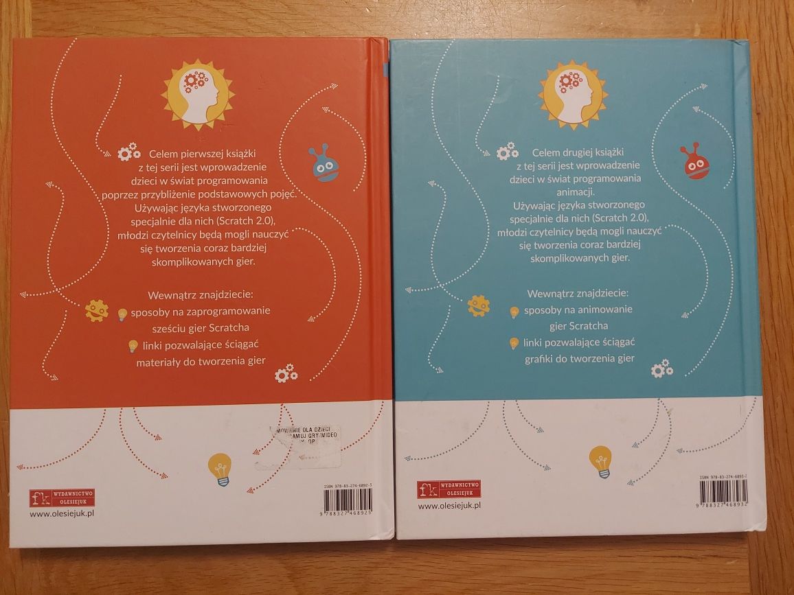 Książki Programowanie dla dzieci Scratch cześć 1 i 2