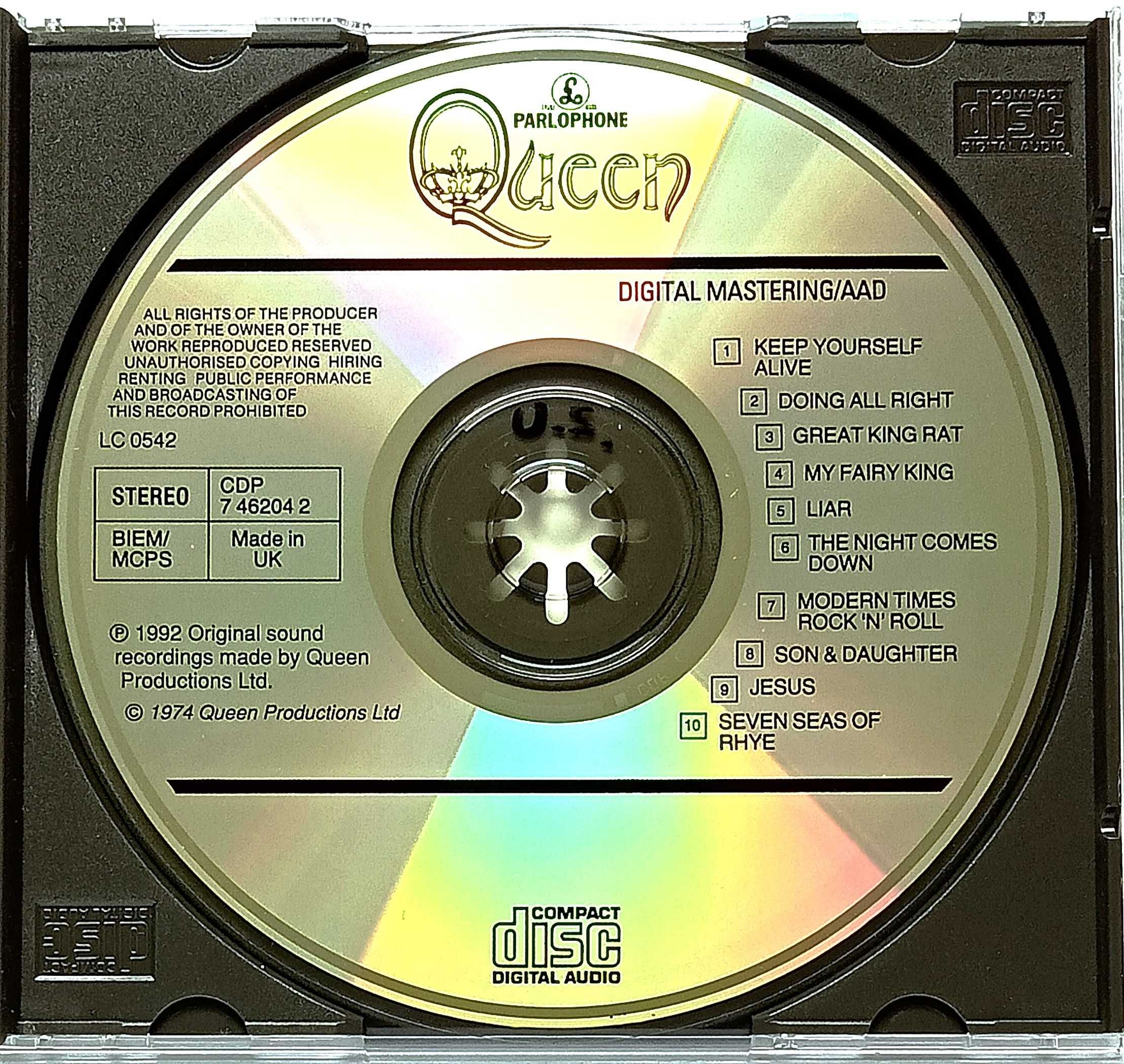 Queen - I CD 1973, stare wydanie brytyjskie !