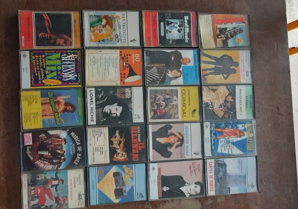 Cassetes musica anos 80 e 90