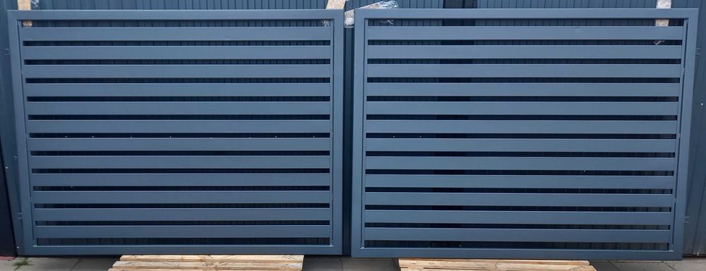 Brama panelowa furtka palisadowa panelowe ogrodzenie bramy słupki
