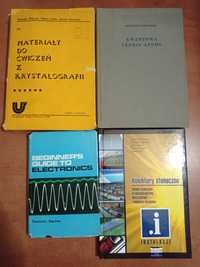 4 książki Kolektory słoneczne Materiały do ćwiczeń z krystalografii