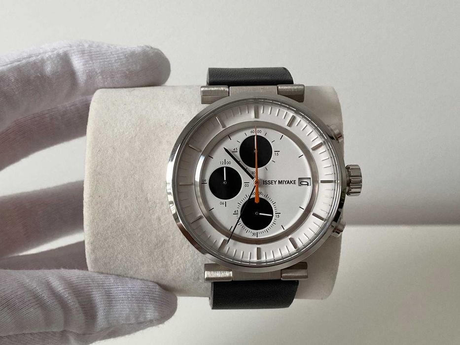 Zegarek męski Issey Miyake W SILAY003 | Chronograf design | czarny