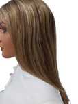 Peruka naturalna bez grzywki 40cm , jak  system , rozmiar S sandblonde