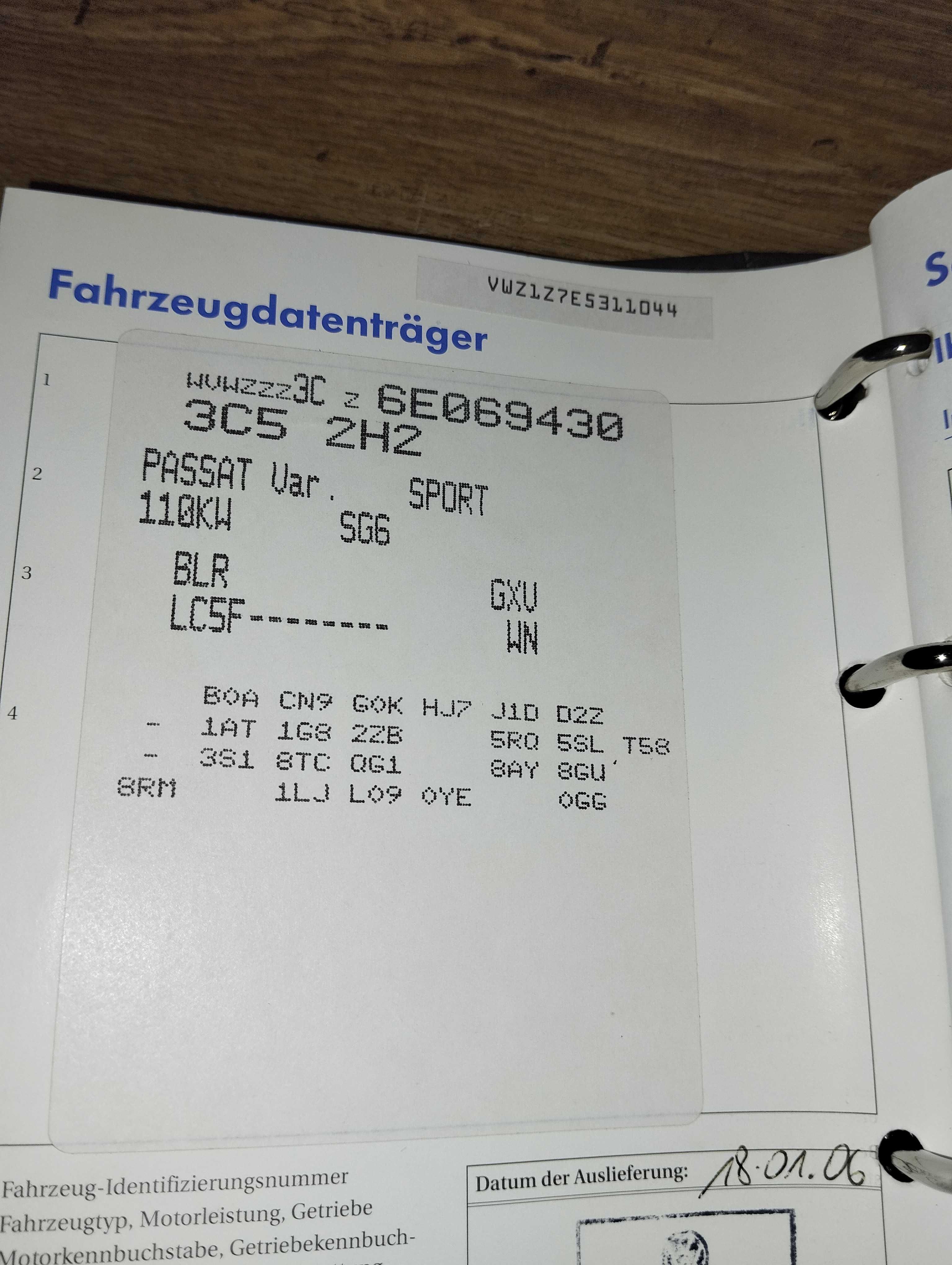 Vw passat b6 skrzynia biegów gxu