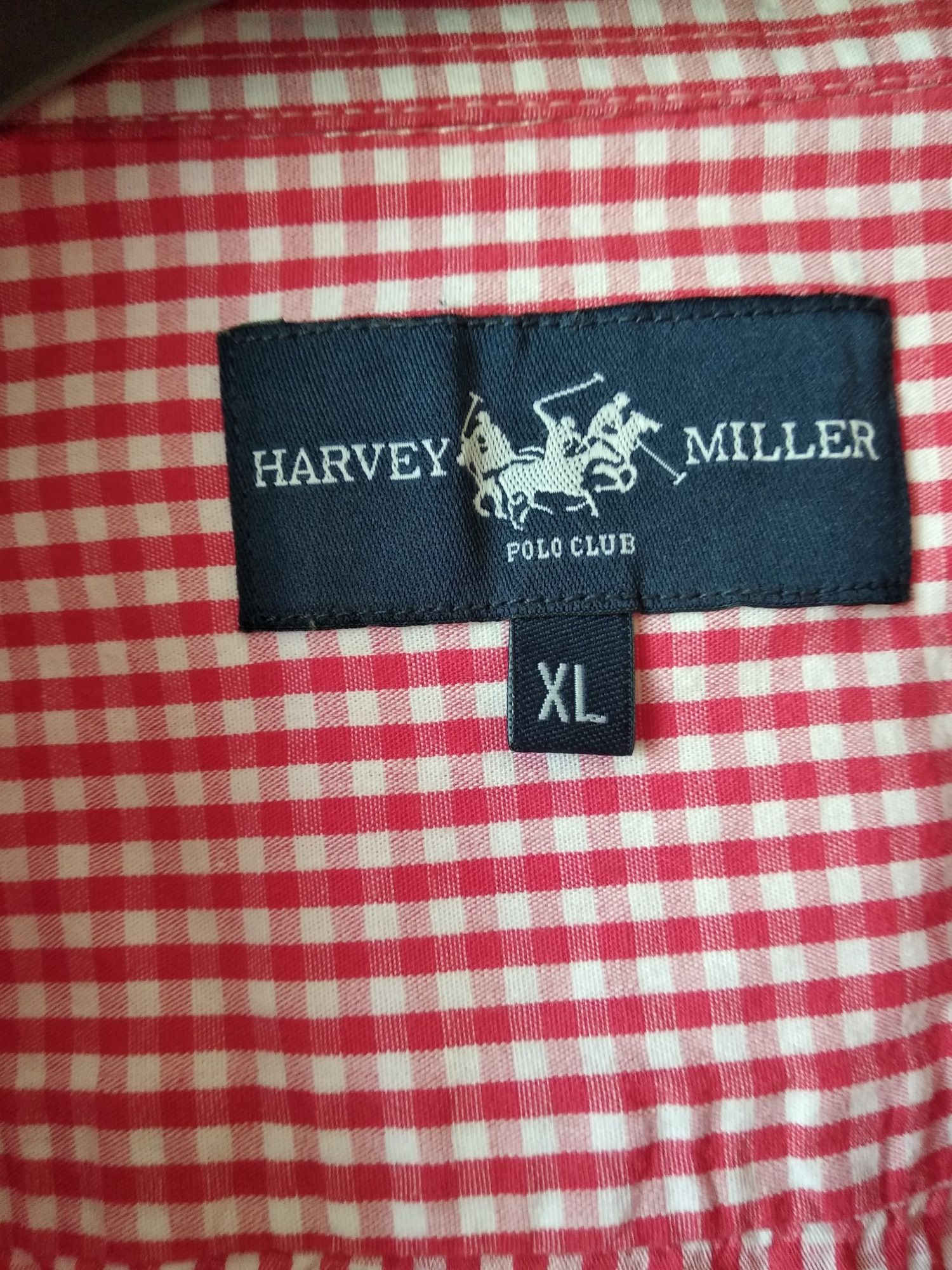 Męska koszula w kratę XL firmy Harvey Miller