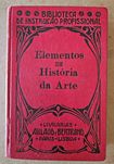 Livro antigo - Elementos de História de Arte