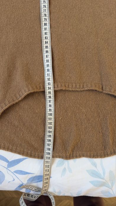 Karmelowa sweterkowa sukienka one size