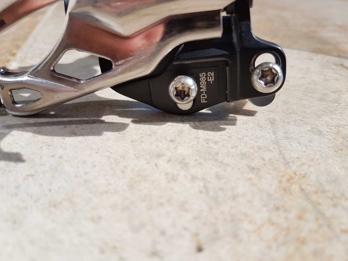 przerzutka przód Shimano XTR, FD-M985-E2, E-Type, dual pull, 2x10s