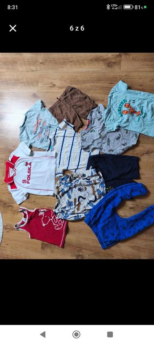 Paczka ubrań dla chłopca rozmiar 122