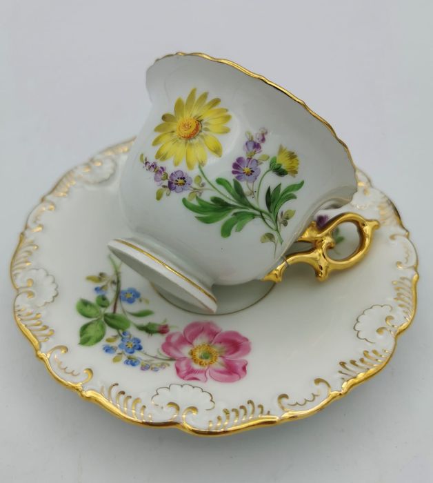 Porcelana Meissen DUO Mokka Miśnia. Muzealna Kolekcjonerska