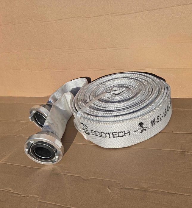 Wąż strażacki W-52-15m 15 bar z łącznikiem ciśnieniowym