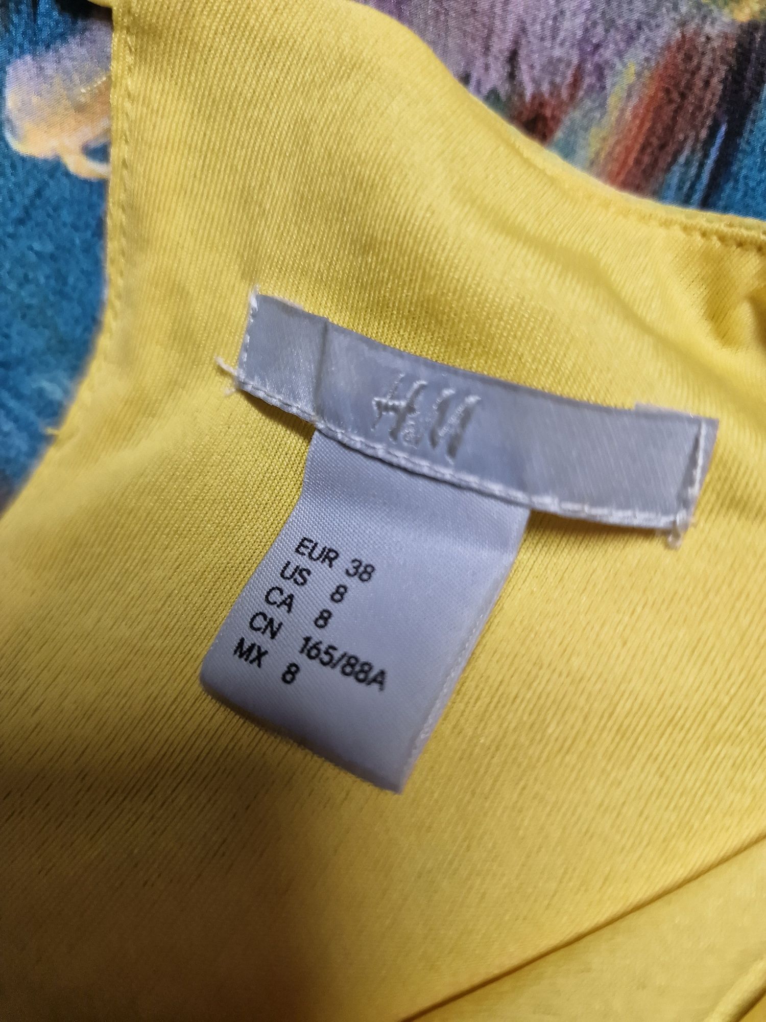 H&M kolorowa letnia sukienka 38 M