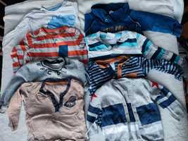 Zestaw bluzek i sweterków rozmiar 80-86