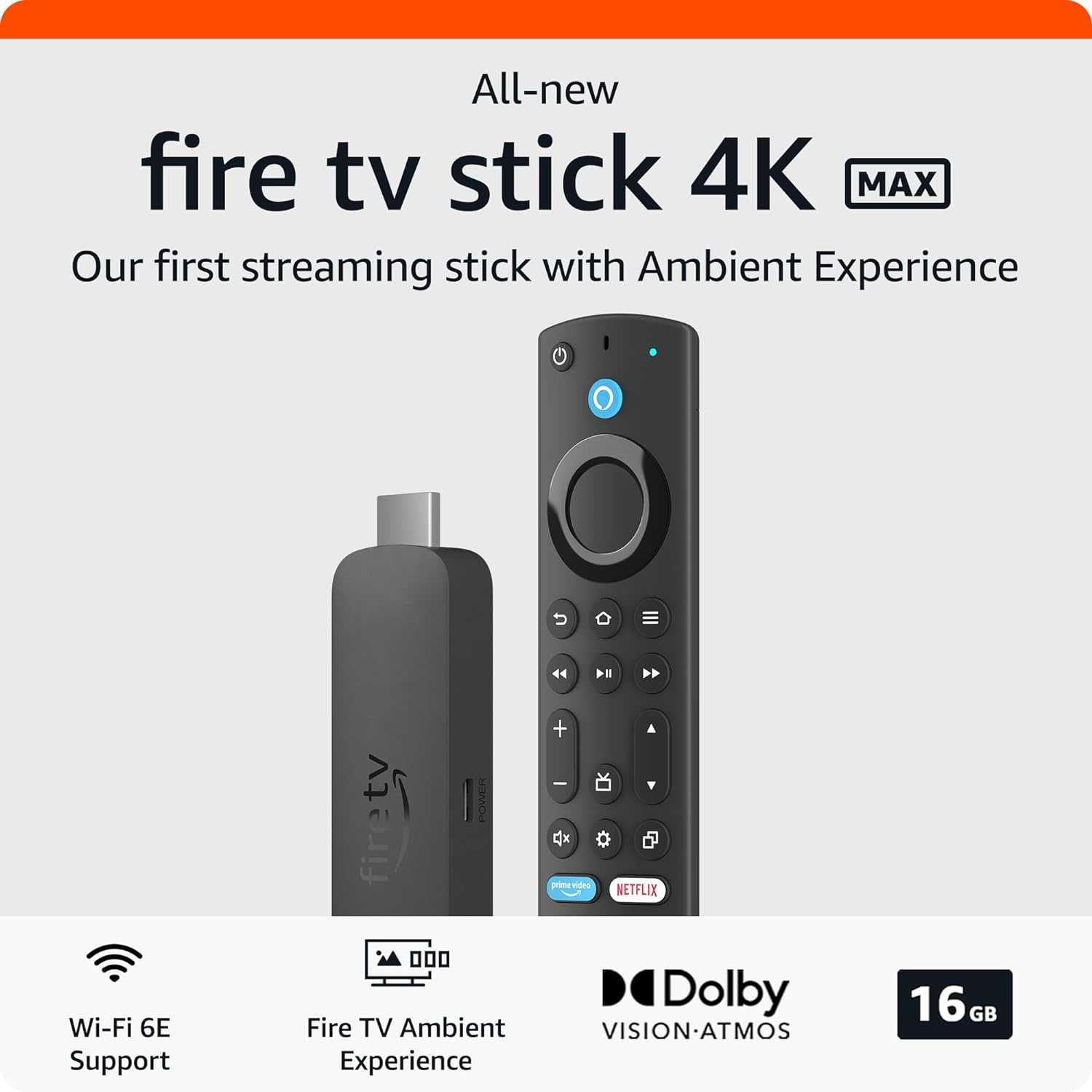 Amazon Fire TV Stick Lite/HD/4K/MAX Смарт ТВ приставка медиаплеер