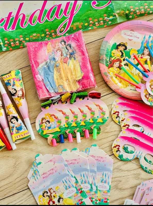 Party set Disney Princess zestaw urodzinowy księżniczki Disney