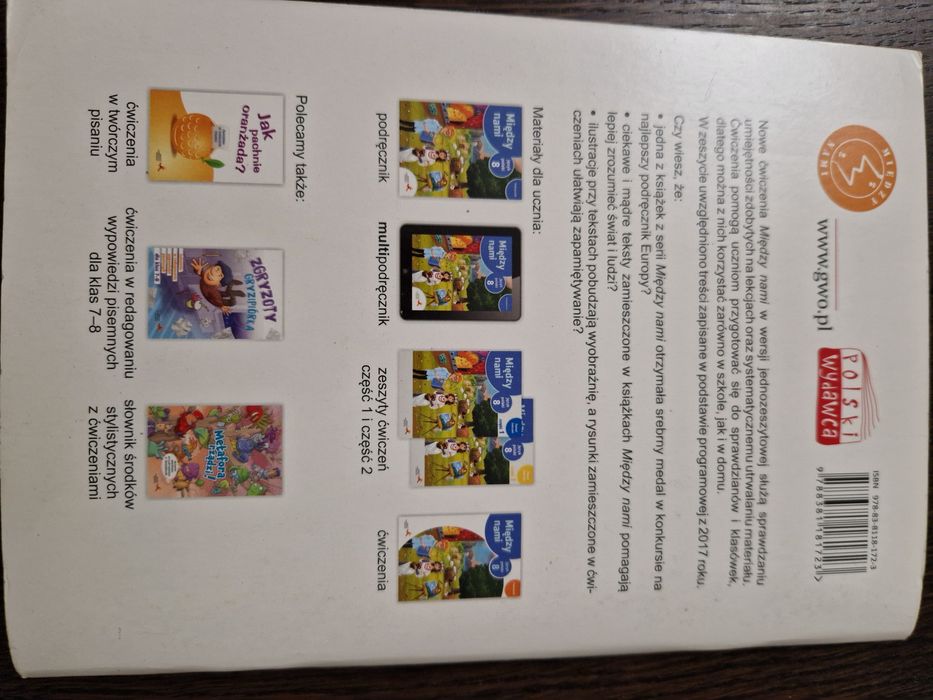 Język polski Między nami zeszyt ćwiczeń 8 klasa Łuczak Murdzek