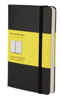 Notes Classic 9x14 tw. kratka - czarny MOLESKINE