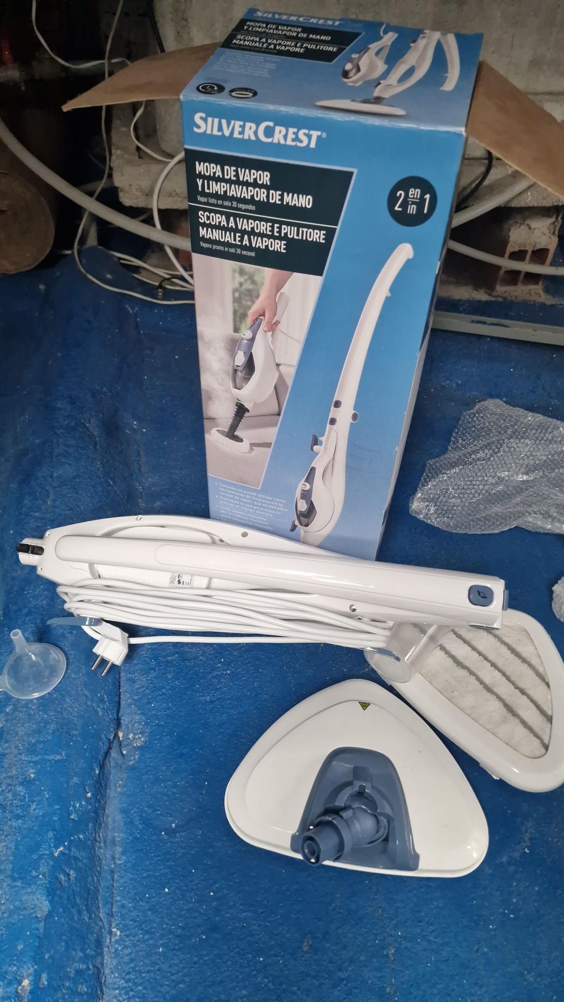 Mopa a vapor e limpadora a vapor 2 em 1