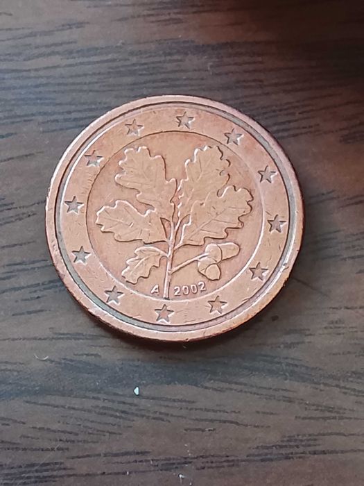 Moeda de 1 cêntimo de 2002 letra A da Alemanha