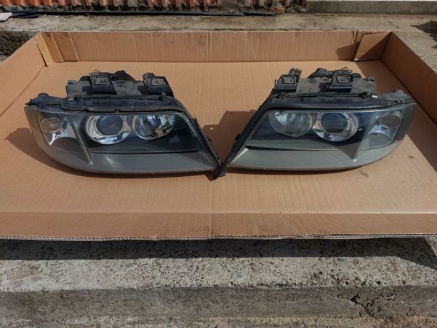 Lampy przód Lewa Prawa Kpl AUDI A6 C5 ALLROAD 97-00.r SZKŁO BDB EUROPA