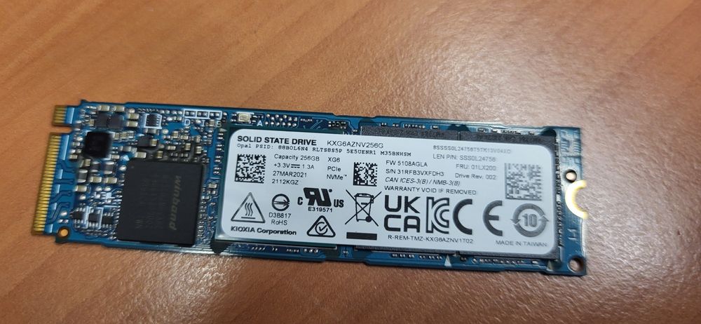 Toshiba SSD M.2 256GB