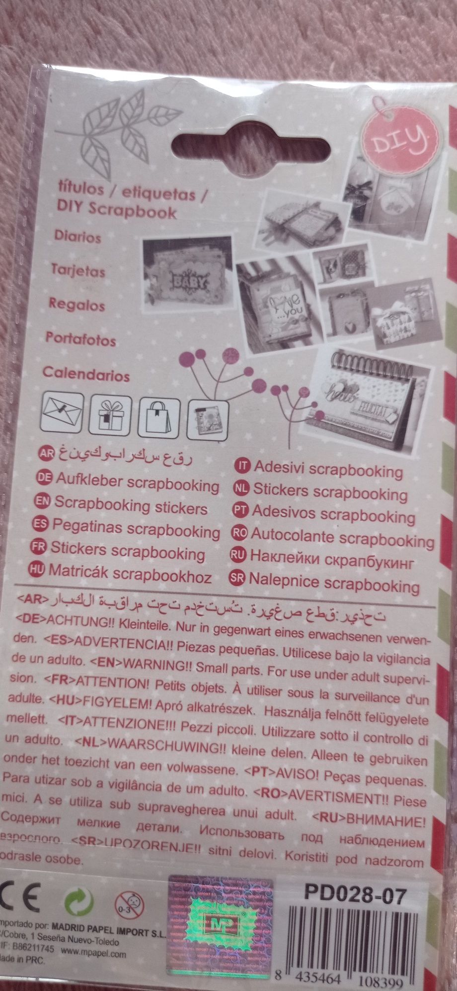 Naklejki scrapbooking rękodzieło