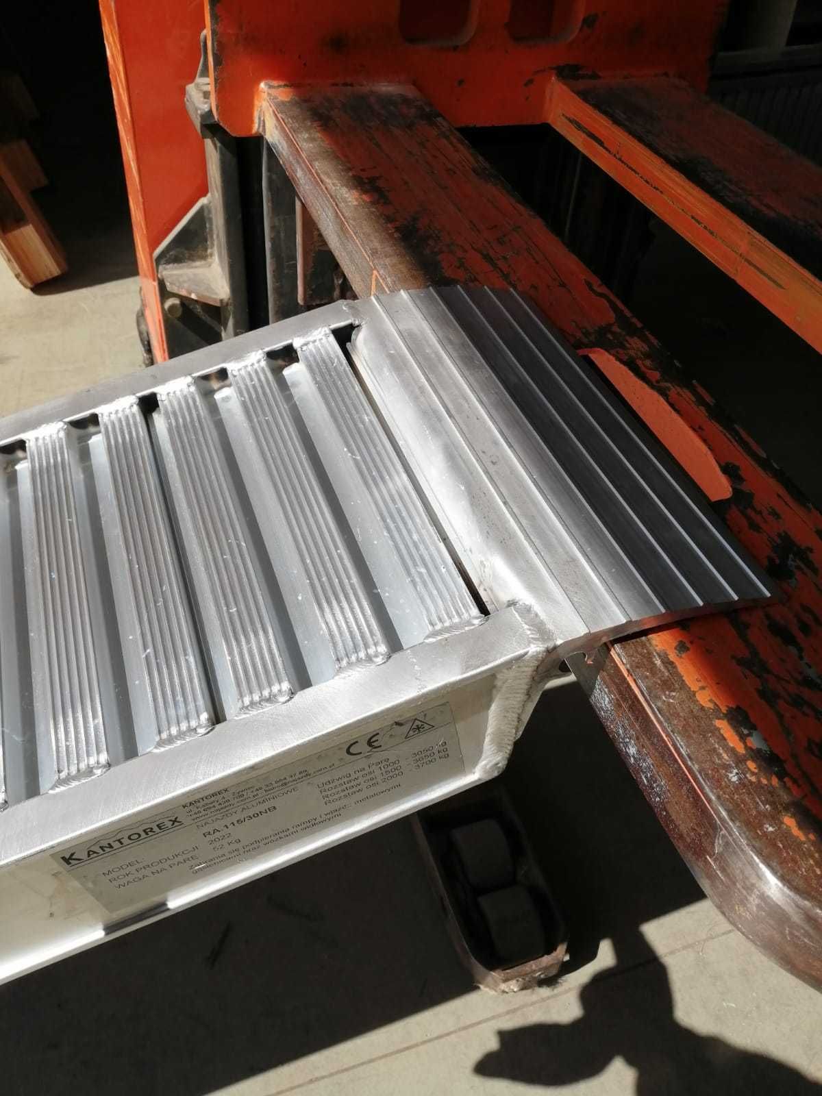 Najazdy aluminiowe 3m/3700kg, tania i szybka dostawa 1-2 dni