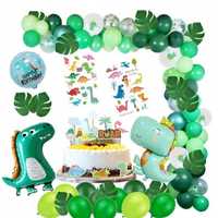 Balony urodzinowe z motywem dinozaura