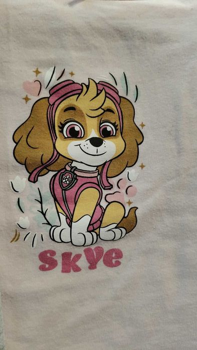 Podkoszulki dziewczęce Psi Patrol 4 sztuki