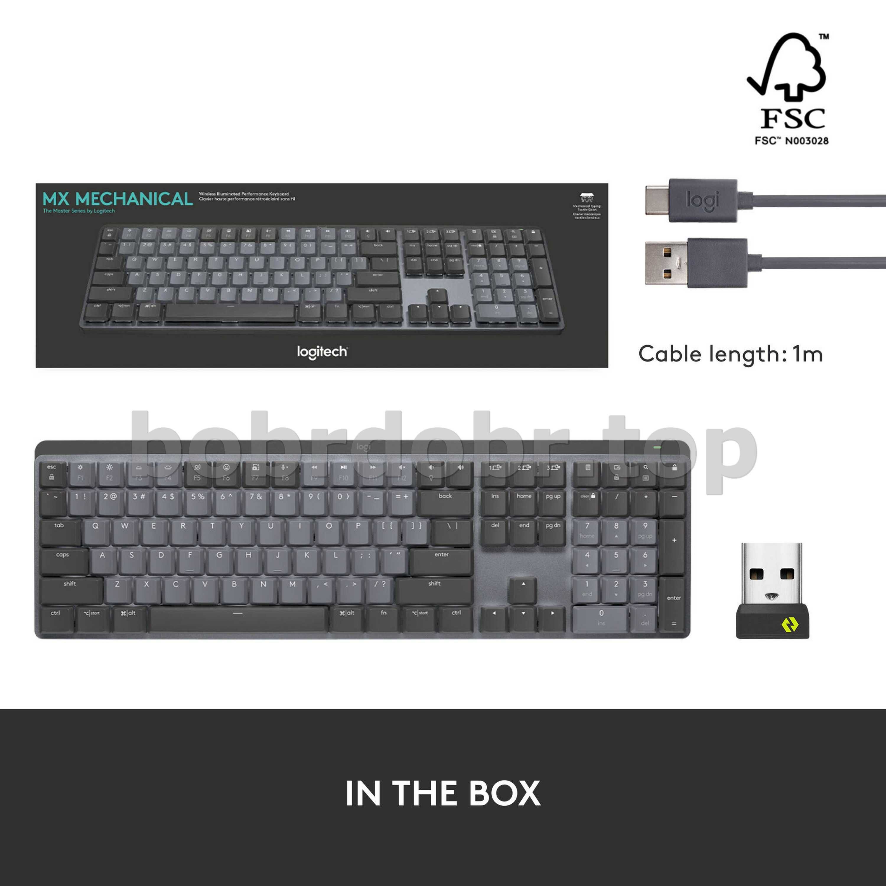 Клавиатура беспроводная Logitech MX Mechanical (US • ANSI) | ГАРАНТИЯ