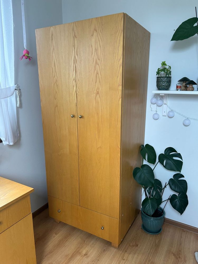 Komplet mebli drewnianych - fornir Jesion