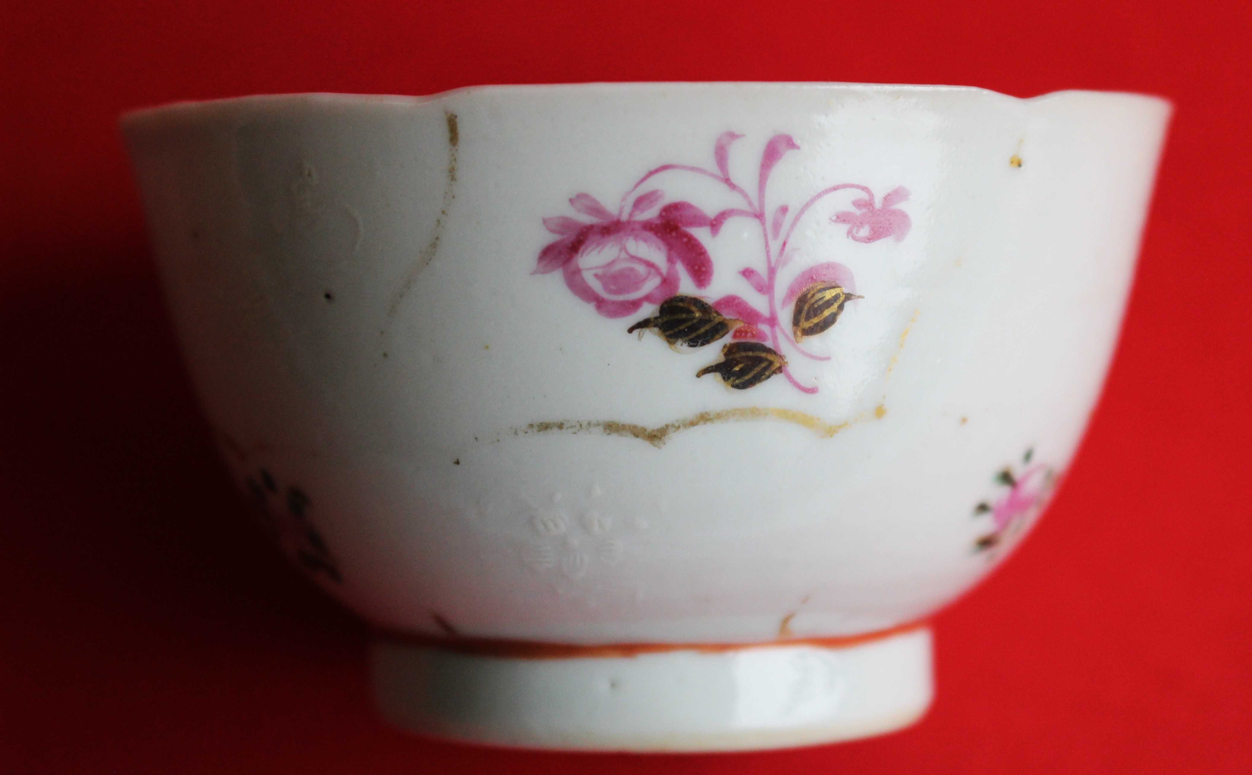 Tacinha porcelana da China COMPANHIA DAS ÌNDIAS Família Rosa