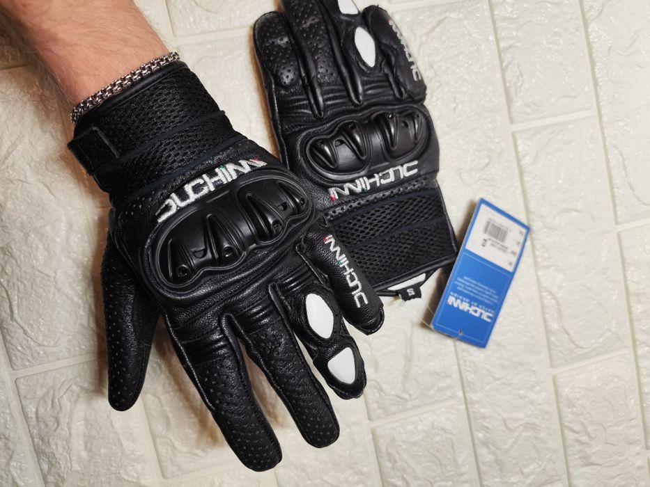 мотоперчатки кожаные