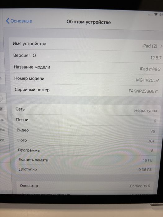 Пропоную Ipad mini3+ LTE 16 Gb