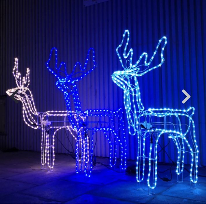 Renifer led xxl 3D rusza głową nowy świąteczny piękny duży 120cm jeleń