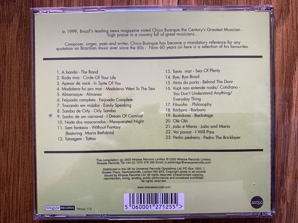 Chico Buarque - Favourites - cd