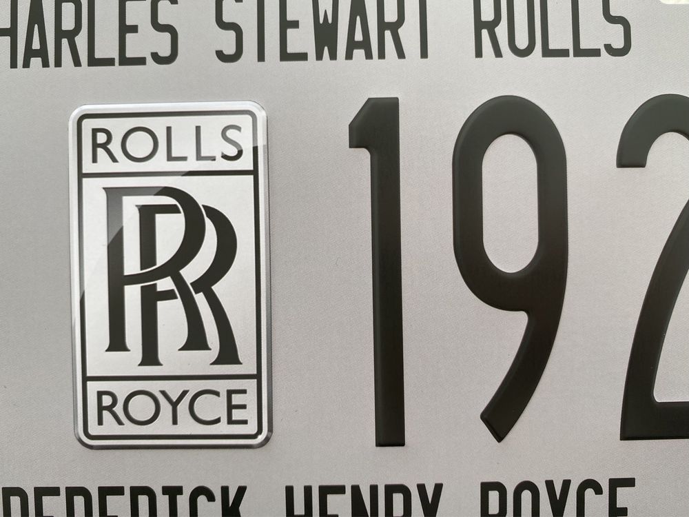 ROLLS ROYCE | Placa Metalica Decorativa (nova)