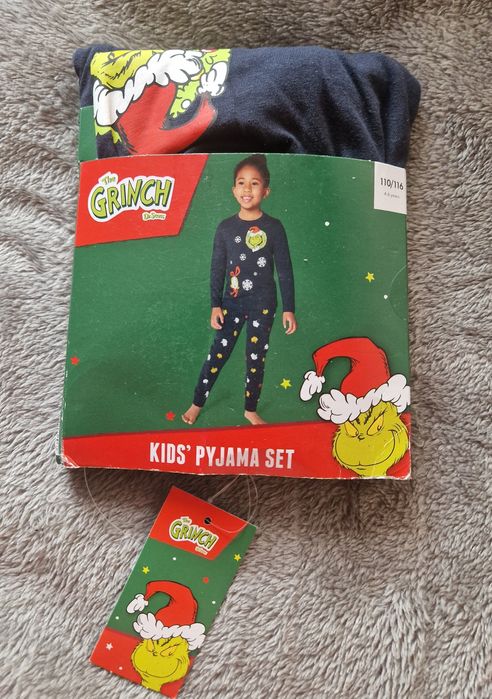 Piżama dziecięca Grinch granat rozmiar 110/116