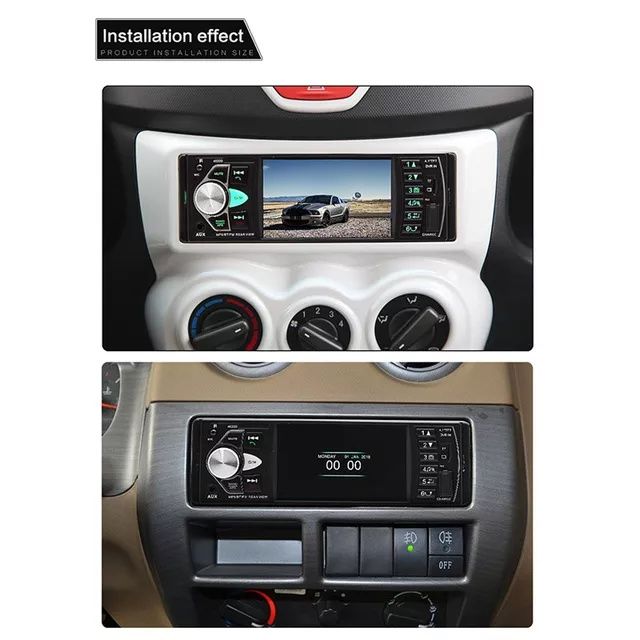 Autoradio 1Din 4,1 polegadas Bluetooth, USB, FM, SD, AUX SELADO