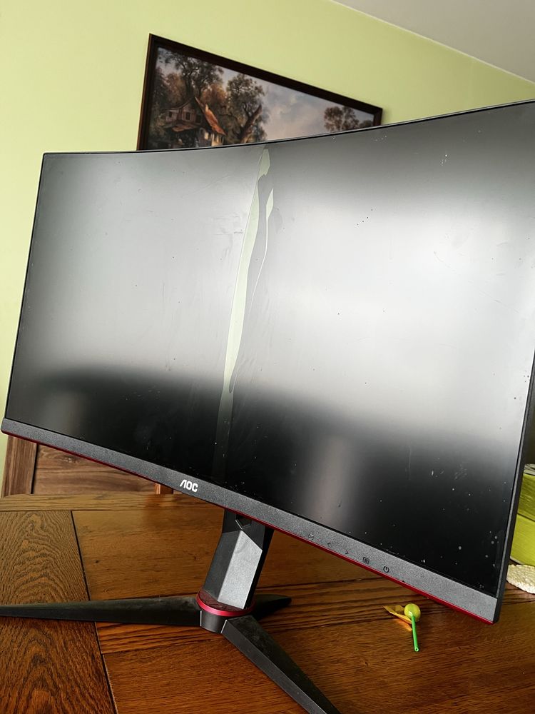 Monitor AOC 240Hz, uszkodzony