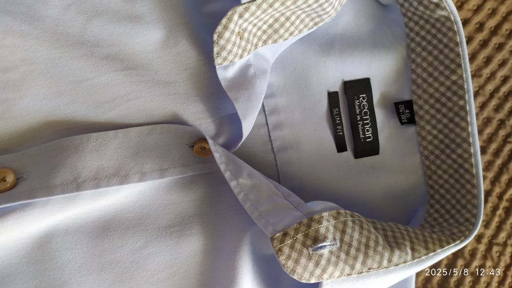 354. Koszula męska błękitna recman rozm 176/182