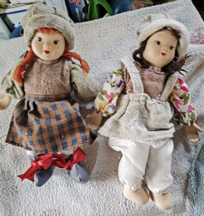 Conjunto de 8 bonecos antigos vintage s vintage