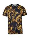 Versace Jeans Couture efektowny męski t-shirt ALLOVER WCOLOR GIALLO