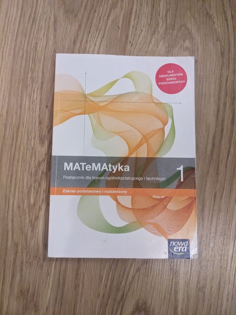 ZESTAW Matematyka 1 zakres podstawowy i rozszerzony PODRĘCZNIK+ ZBIÓR