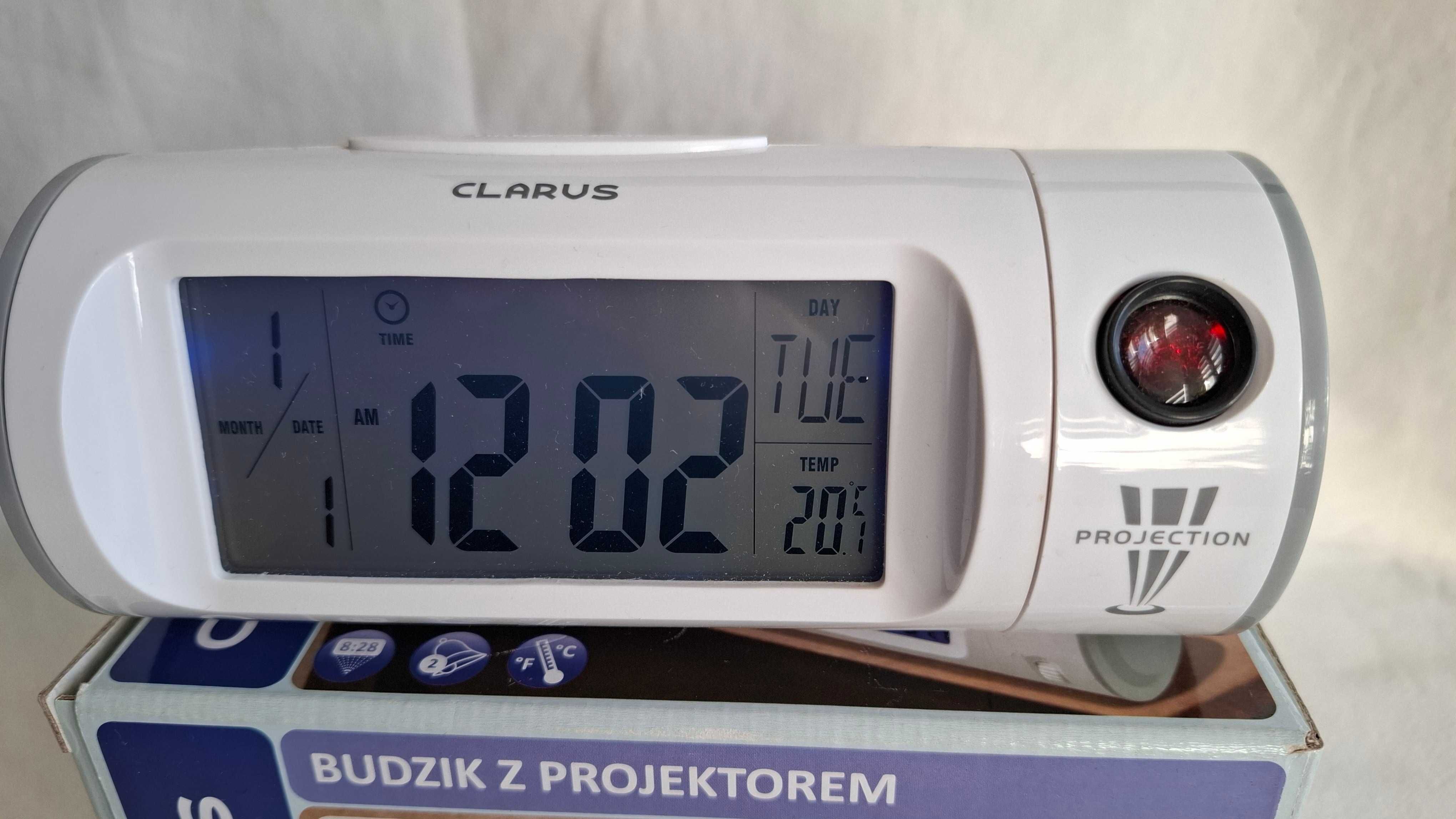 Zegar , budzik z projektorem
