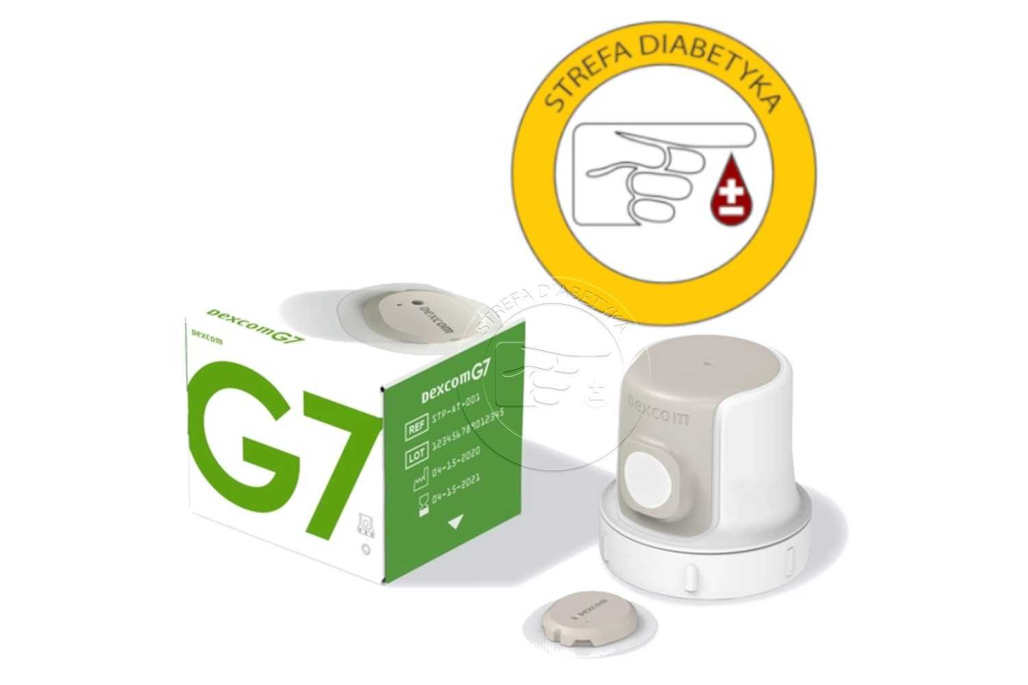 4 x Sensor – DEXCOM G7 z PLASTREM + Aplikator + Gazik + GRATIS