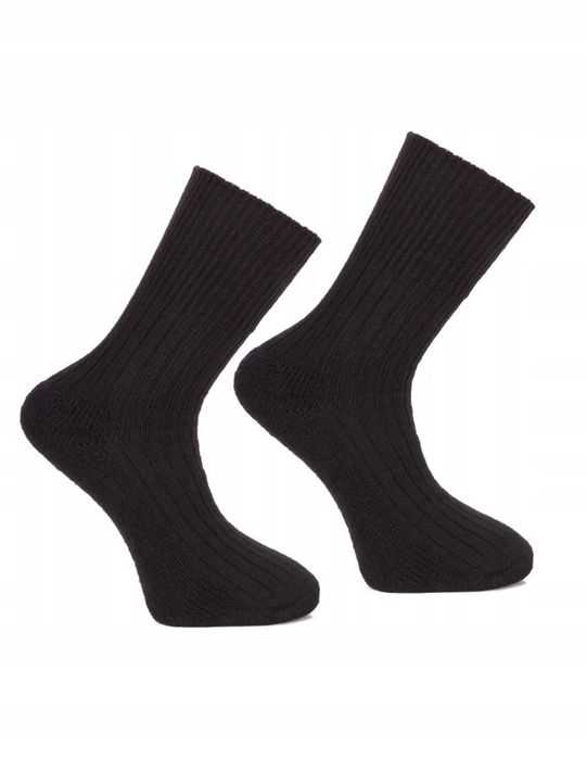 Skarpetki Męskie Długie Wełniane Bezuciskowe Thermo Grube Moraj 43-45