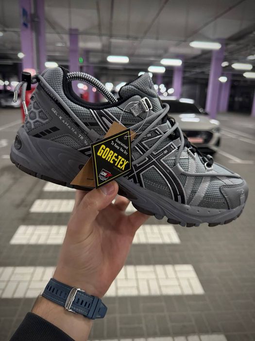 Термо Осінь-Зима Кросівки ASICS GORE-TEX чорні сірі