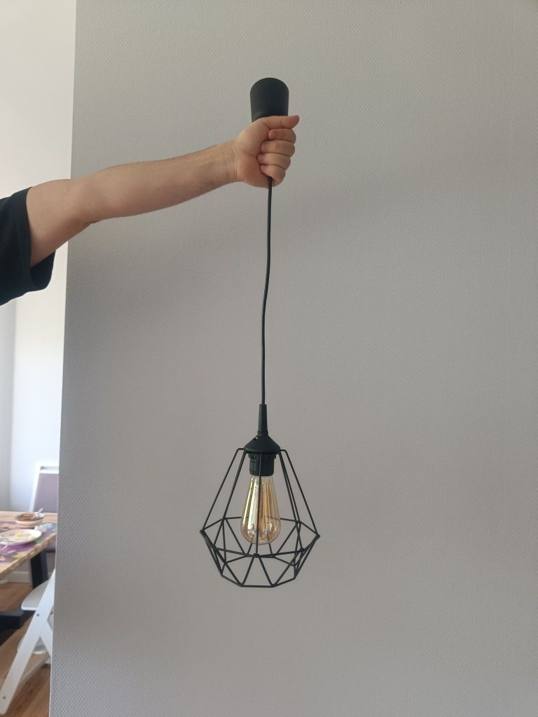 Lampa diament loft żarówka "Edison"